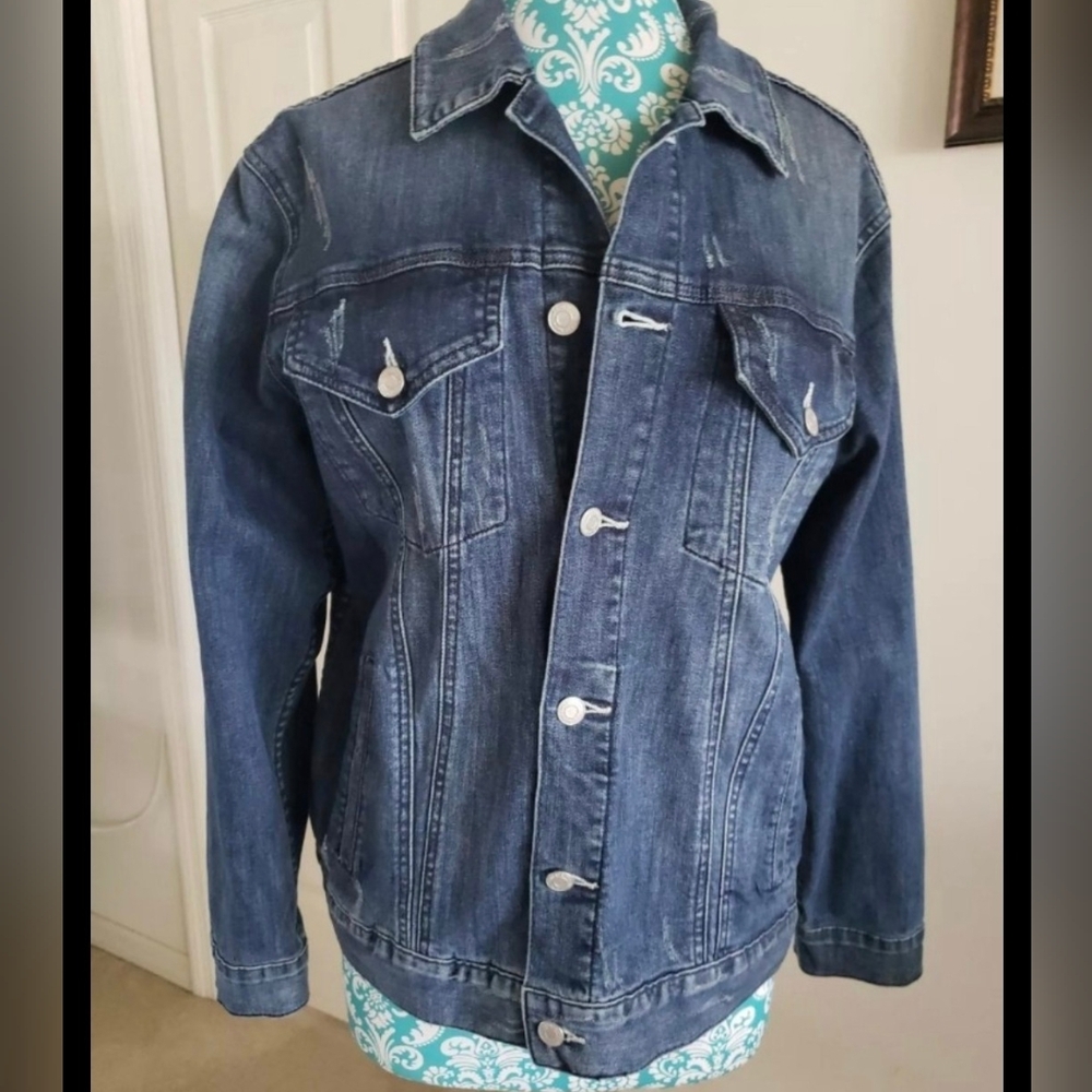 Distressed Denim Jacket
